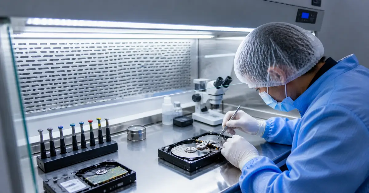 Laminar Airflow Clean Bench Data Recovery